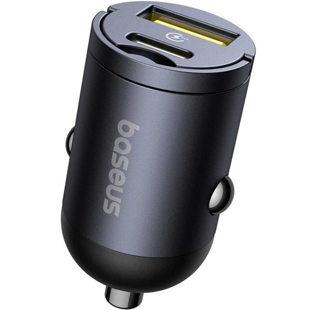 Ładowarka samochodowa Baseus Tiny Star 30W USB-A USB-C - czarna