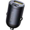 Miniatura zdjęcia: Ładowarka samochodowa Baseus Tiny Star 30W USB-A USB-C - czarna