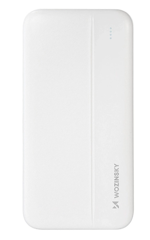 Powerbank Wozinsky Li-Po 10000mAh 2 x USB biały 10W (WPBWE1) Powerbank Wozinsky Li-Po 10000mAh 2 x USB biały 10W (WPBWE1)