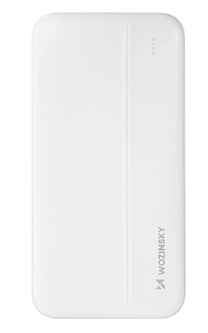 Miniatura produktu: Powerbank Wozinsky Li-Po 10000mAh 2 x USB biały 10W (WPBWE1)