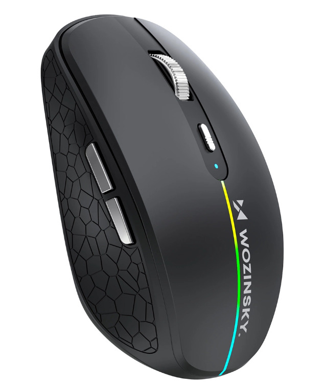 Mysz bezprzewodowa Wozinsky WMGK-1132 podświetlana RGB - czarna Mysz bezprzewodowa Wozinsky WMGK-1132 podświetlana RGB - czarna