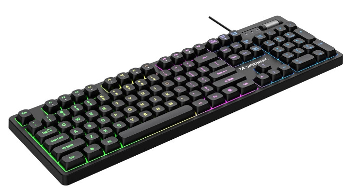 Klawiatura Wozinsky WKG-200 z rolką gamingowa membranowa RGB - czarna Klawiatura Wozinsky WKG-200 z rolką gamingowa membranowa RGB - czarna