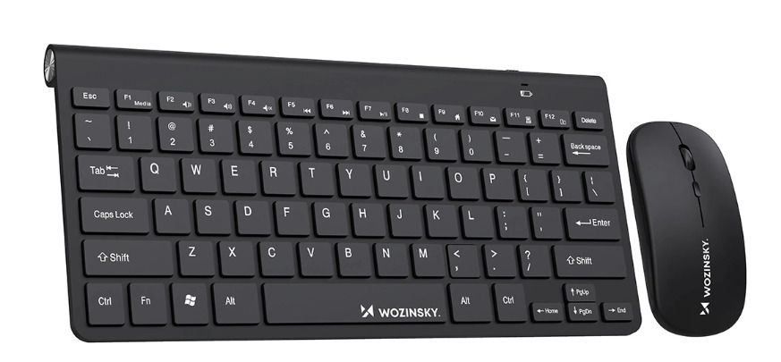 Zestaw Wozinsky klawiatura + mysz kompaktowy WZKM-078 - czarny