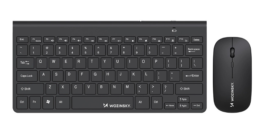 Zestaw Wozinsky klawiatura + mysz kompaktowy WZKM-078 - czarny
