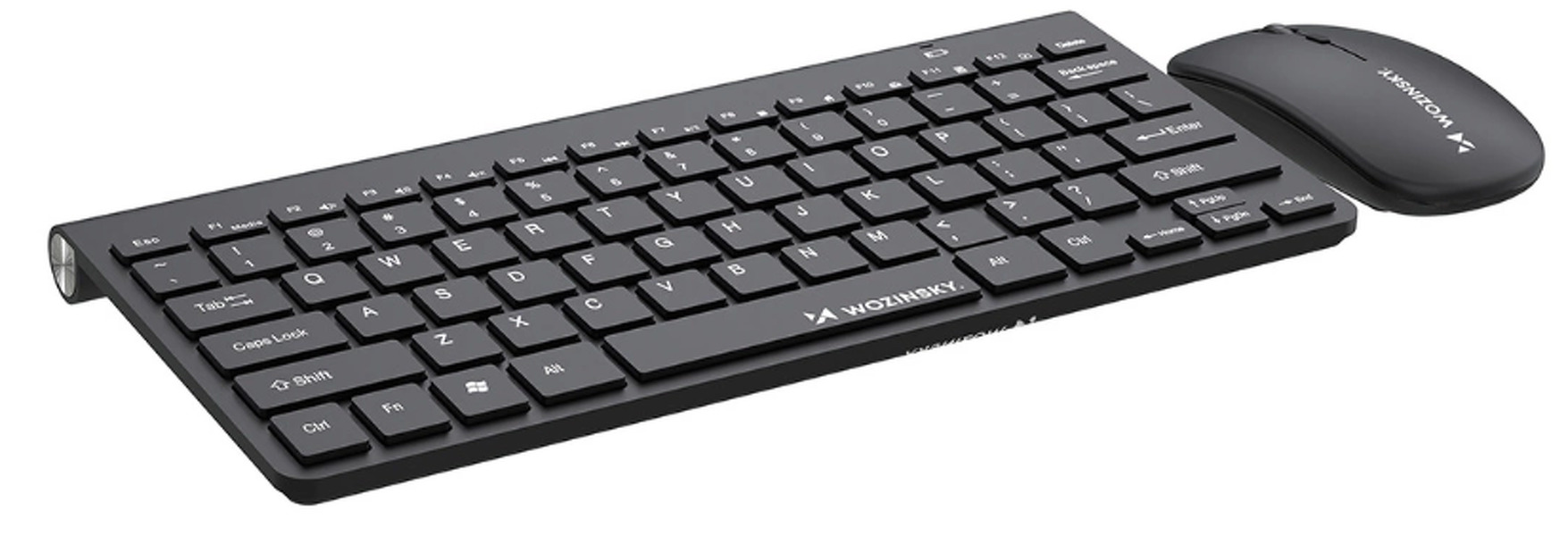 Zdjęcie produktu: Zestaw Wozinsky klawiatura + mysz kompaktowy WZKM-078 - czarny