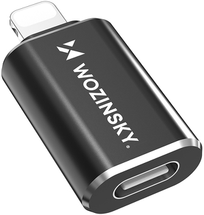 Miniatura produktu: Adapter Wozinsky WALC-01 Lightning - USB-C - czarny