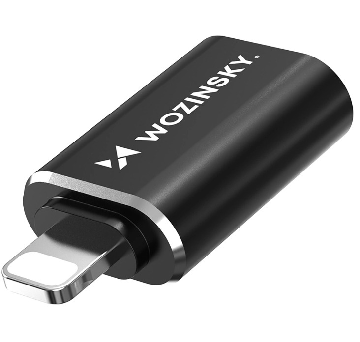 Adapter Wozinsky WALA-01 Lightning - USB-A OTG - czarny