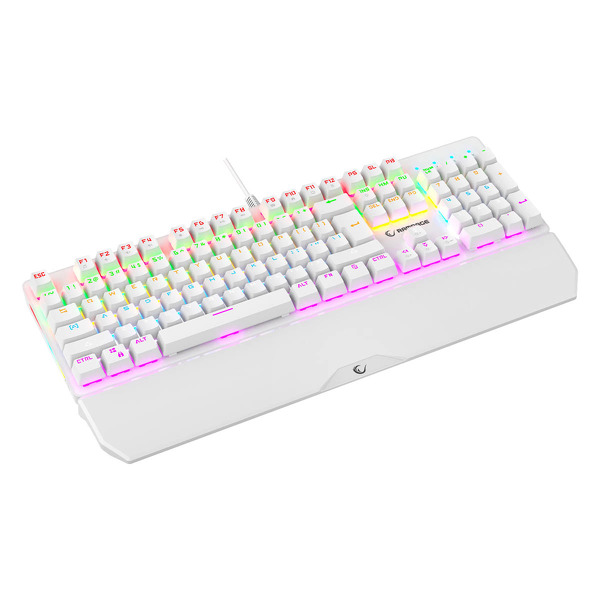 Zdjęcie produktu: Klawiatura Rampage Mechaniczna UMBRA KB-R86 Blue Switch Biała