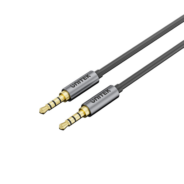 Zdjęcie produktu: Przewód Unitek Pozłacany AUX 3,5 mm jack (męski'męski) 1m Zdjęcie produktu: Przewód Unitek Pozłacany AUX 3,5 mm jack (męski'męski) 1m