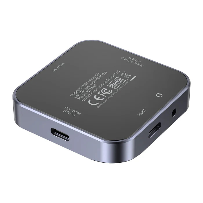 Czytnik magnetyczny kart SD/Micro SD 6w1 | PD100W | 4K@60Hz | 5Gbps Unitek