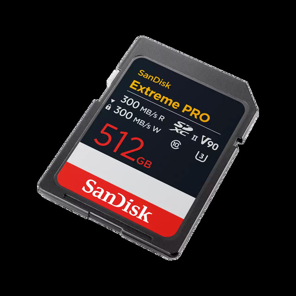 Zdjęcie produktu: Karta SanDisk Extreme PRO SDXC 512GB 300MB/s 8K, V90, UHS-II