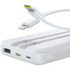 Miniatura zdjęcia: Baseus Lipow 10000mAh 22,5W z 2 kablami - biały Miniatura zdjęcia: Baseus Lipow 10000mAh 22,5W z 2 kablami - biały
