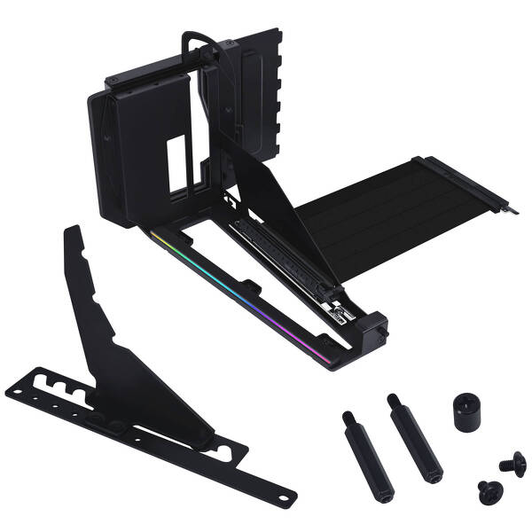 Zdjęcie produktu: Lian Li 4 Slots Vertical GPU Kit (VG4v4) Black Riser PCIe 5.0