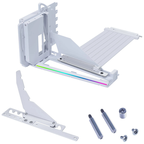 Zdjęcie produktu: Lian Li 4 Slots Vertical GPU Kit (VG4v4) White Riser PCIe 5.0 Zdjęcie produktu: Lian Li 4 Slots Vertical GPU Kit (VG4v4) White Riser PCIe 5.0