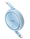 Miniatura zdjęcia: Kabel wysuwany Baseus Free2Draw Mini USB-C - USB-C 100W 1m - niebieski