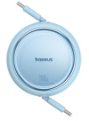 Miniatura zdjęcia: Kabel wysuwany Baseus Free2Draw Mini USB-C - USB-C 100W 1m - niebieski