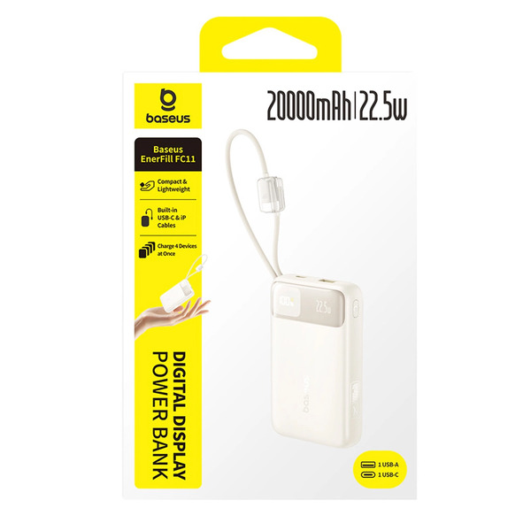 Zdjęcie produktu: Powerbank Baseus EnerFill FC11 20000mAh 22.5W z wyświetlaczem