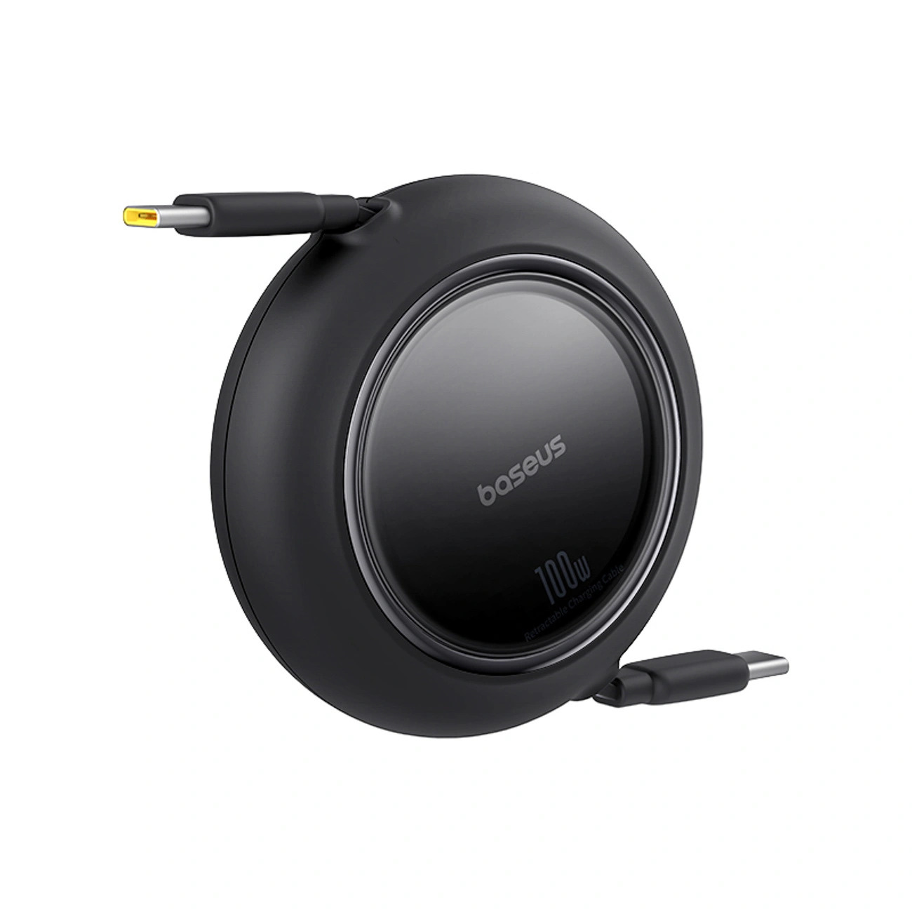 Kabel zwijany Baseus Free2Pull Mini 100W USB-C - USB-C 1.5m - czarny