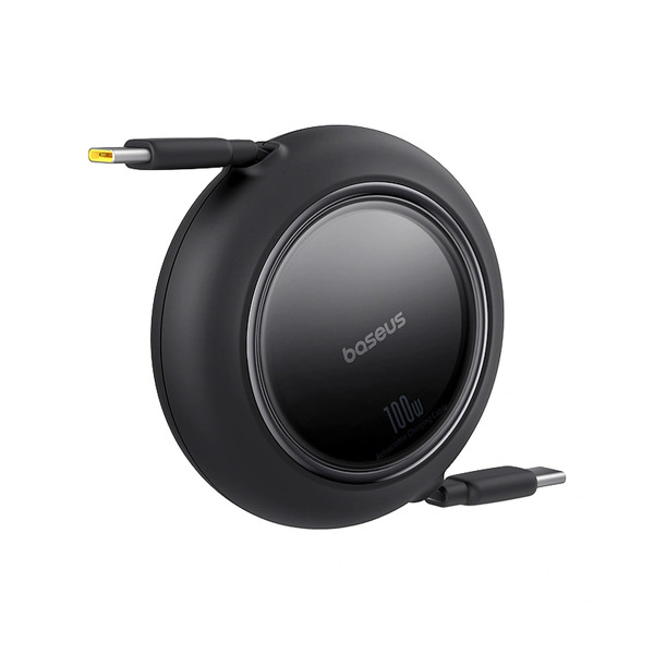 Zdjęcie produktu: Kabel zwijany Baseus Free2Pull Mini 100W USB-C - USB-C 1.5m - czarny