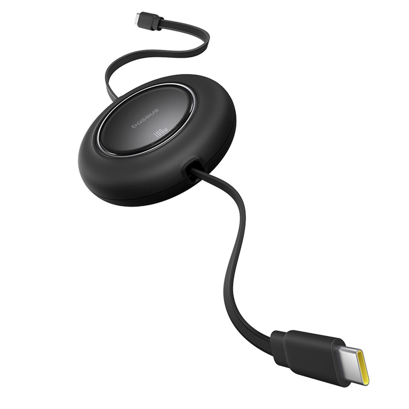 Kabel zwijany Baseus Free2Pull Mini 100W USB-C - USB-C 2m - czarny Kabel zwijany Baseus Free2Pull Mini 100W USB-C - USB-C 2m - czarny