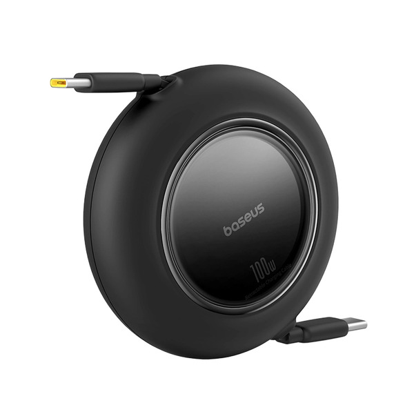 Zdjęcie produktu: Kabel zwijany Baseus Free2Pull Mini 100W USB-C - USB-C 2m - czarny Zdjęcie produktu: Kabel zwijany Baseus Free2Pull Mini 100W USB-C - USB-C 2m - czarny