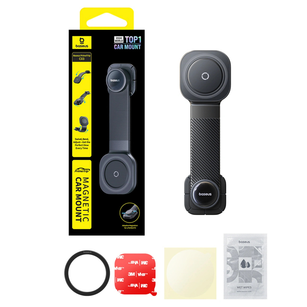Samochodowy uchwyt magnetyczny Baseus PrimeTrip C03  MagSafe