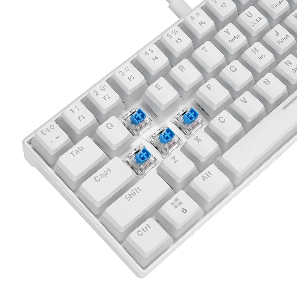 Klawiatura Rampage Radiant K11 Blue Switch Biała