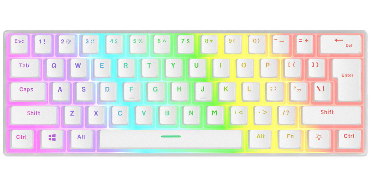 Zdjęcie produktu: Klawiatura Rampage Radiant K11 Blue Switch Biała