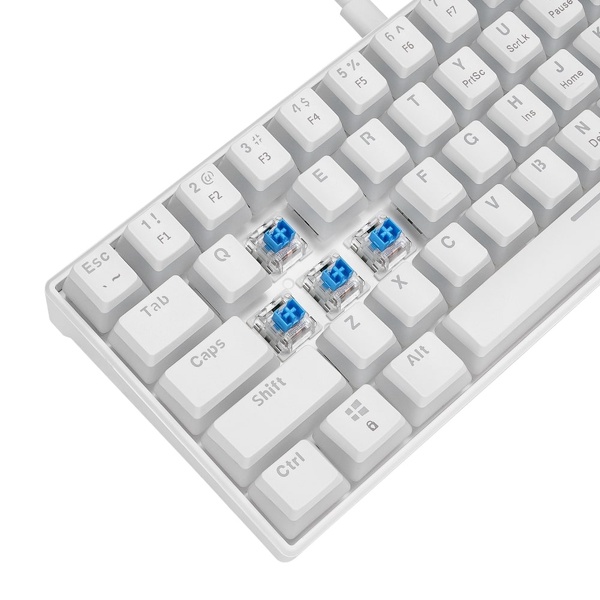 Zdjęcie produktu: Klawiatura Rampage Radiant K11 Blue Switch Biała