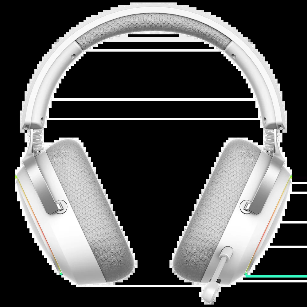 Słuchawki bezprzewodowe Rampage RETSU białe