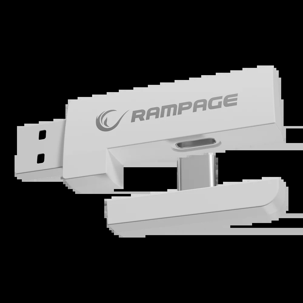 Słuchawki bezprzewodowe Rampage RETSU białe