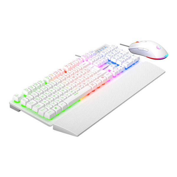 Zdjęcie produktu: Zestaw klawiatura i mysz Rampage Fortuna biała