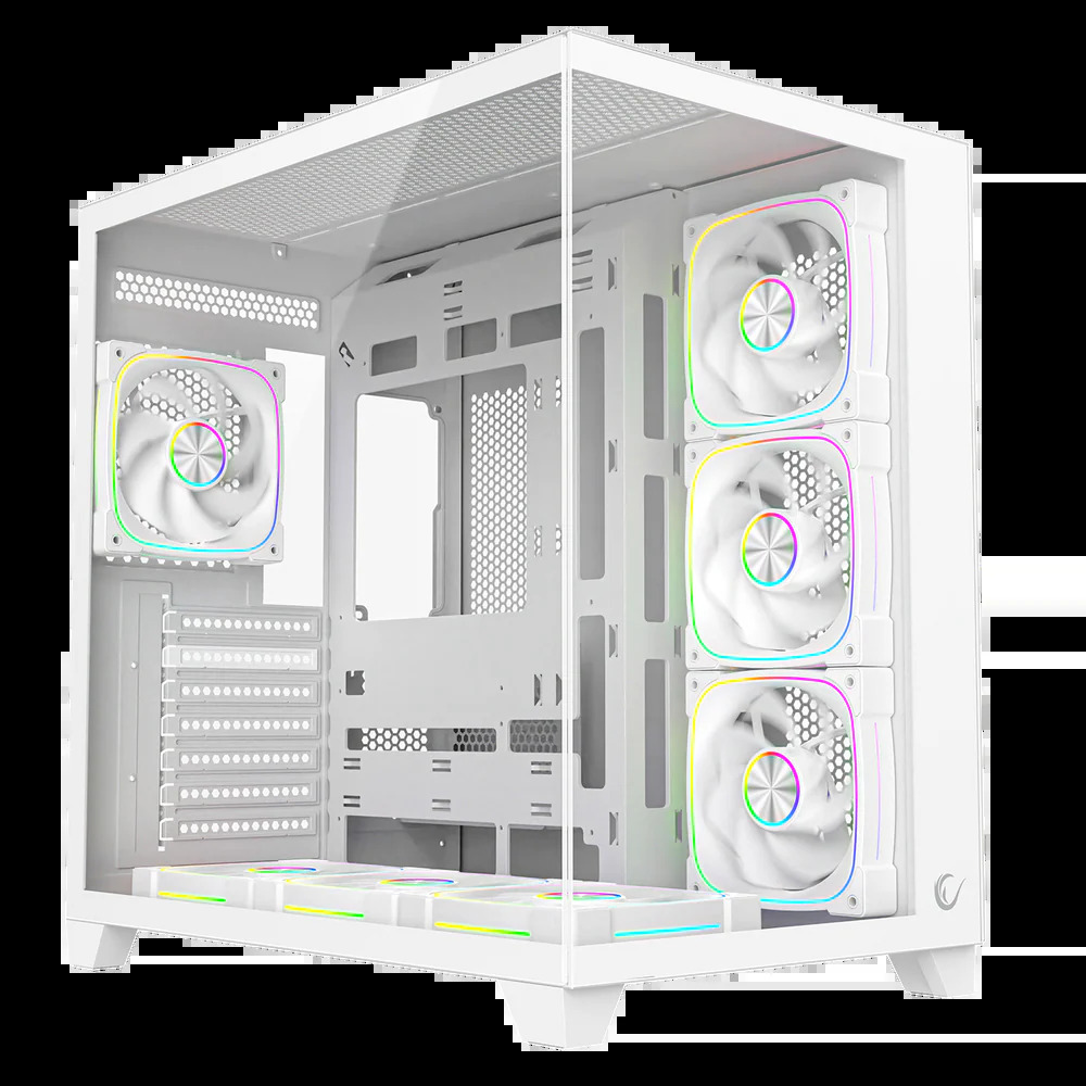 Obudowa komputerowa Rampage SEALITE 7x wentylator PWM Biała