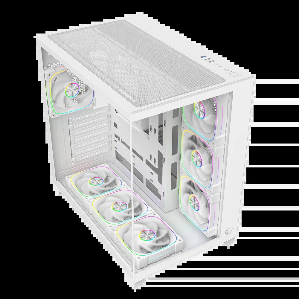Obudowa komputerowa Rampage SEALITE 7x wentylator PWM Biała