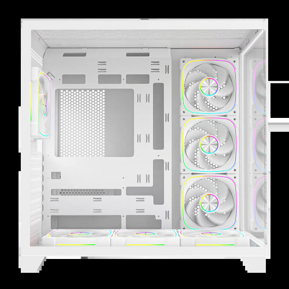 Obudowa komputerowa Rampage SEALITE 7x wentylator PWM Biała