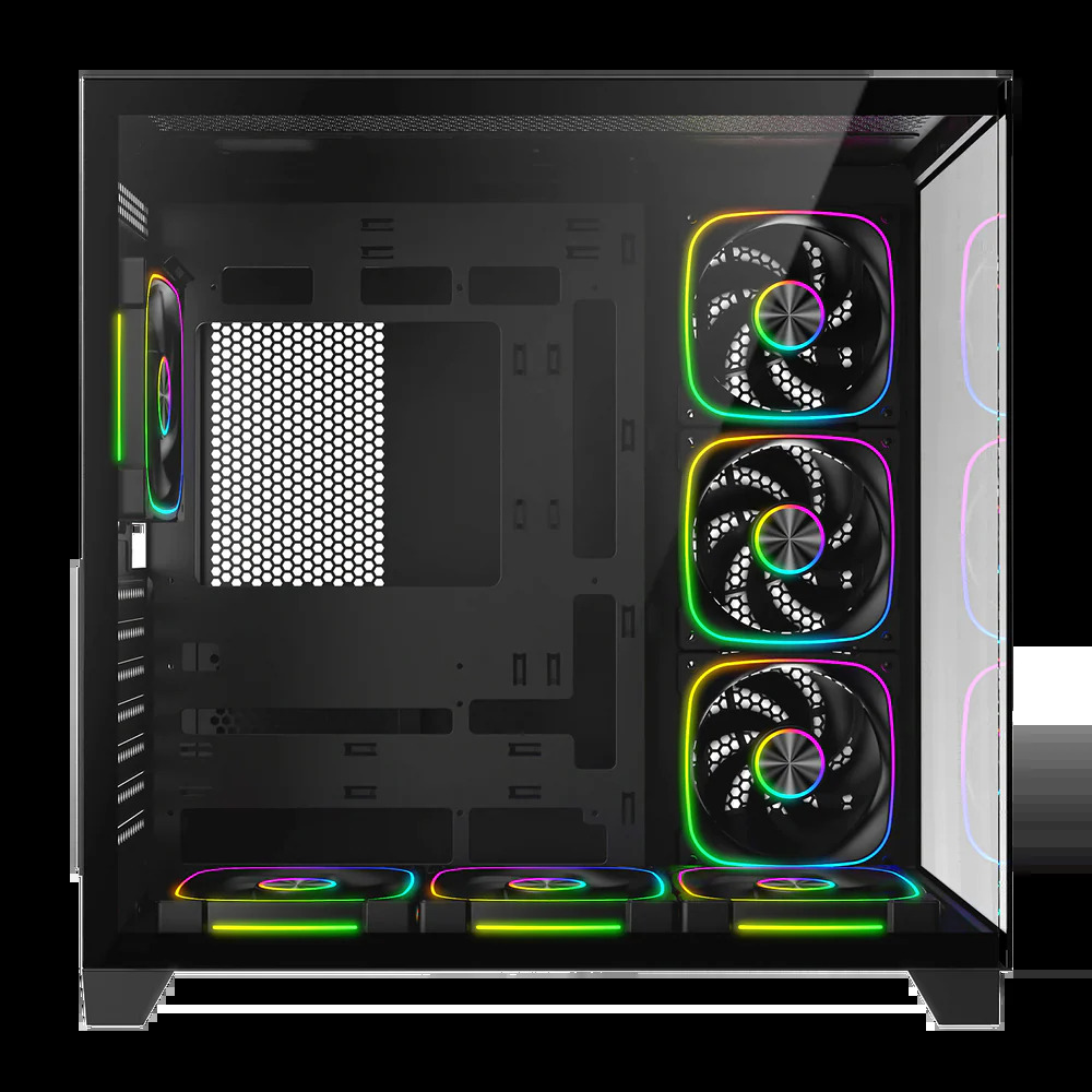 Obudowa komputerowa Rampage SEALITE 7x wentylator PWM Czarna