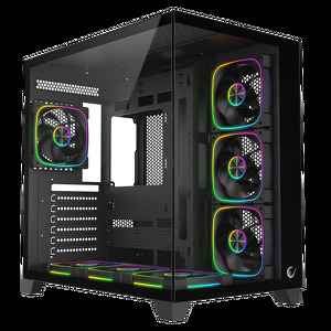 Miniatura produktu: Obudowa komputerowa Rampage SEALITE 7x wentylator PWM Czarna