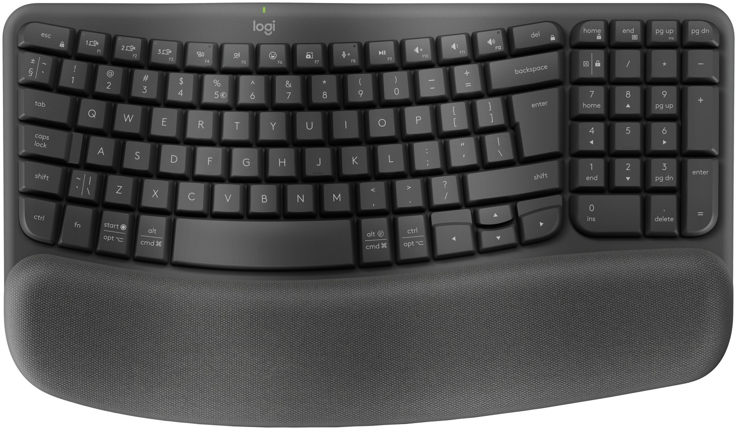 LOGITECH Wave Keys Keyboard wireless 2.4 GHz Bluetooth LOGITECH Wave Keys Keyboard wireless 2.4 GHz Bluetooth