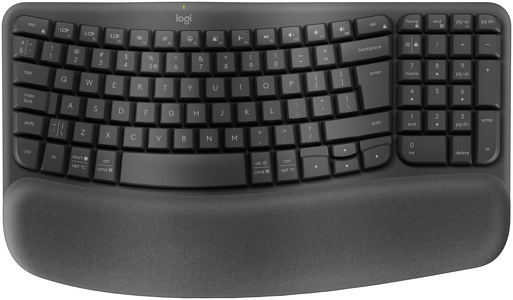 Miniatura produktu: LOGITECH Wave Keys Keyboard wireless 2.4 GHz Bluetooth LE QWERTY US International graphite (US)