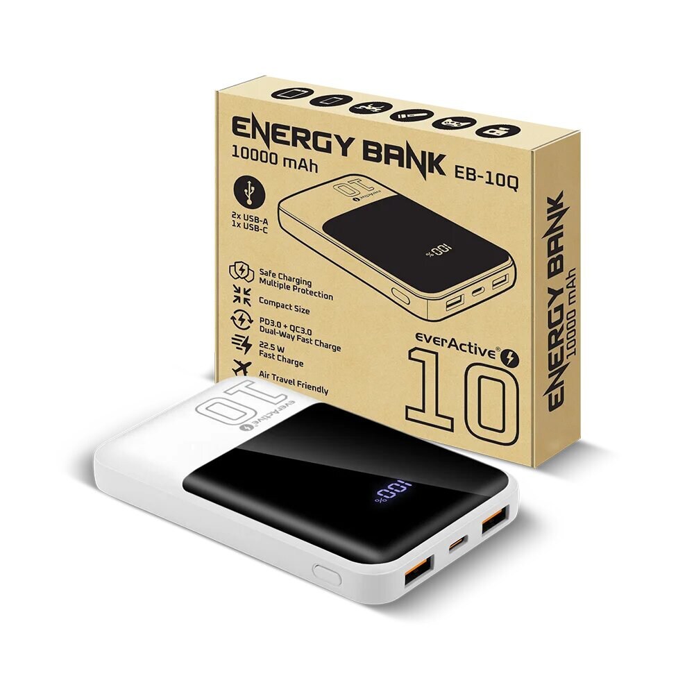 Powerbank everActive Energy Bank EB-10Q 22,5W 10000mAh Powerbank everActive Energy Bank EB-10Q 22,5W 10000mAh