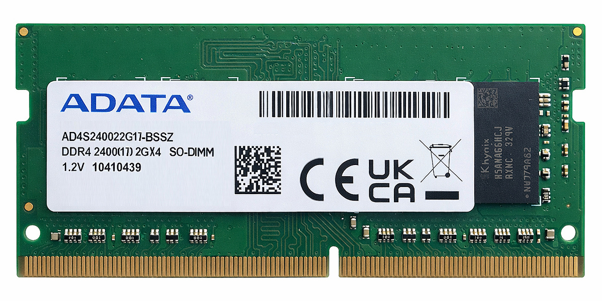Zdjęcie produktu: Sodimm Adata DDR4 2GB 2400MHz AD4S240022G17-BSSZ Zdjęcie produktu: Sodimm Adata DDR4 2GB 2400MHz AD4S240022G17-BSSZ