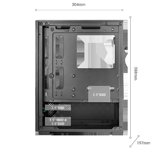 Tacens Mars MC-SE2 1xFRGB mATX