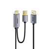 Miniatura zdjęcia: Kabel Unitek HDMI do DisplayPort 4K z zasilaniem USB-A 4K@60Hz 1,8 m Miniatura zdjęcia: Kabel Unitek HDMI do DisplayPort 4K z zasilaniem USB-A 4K@60Hz 1,8 m