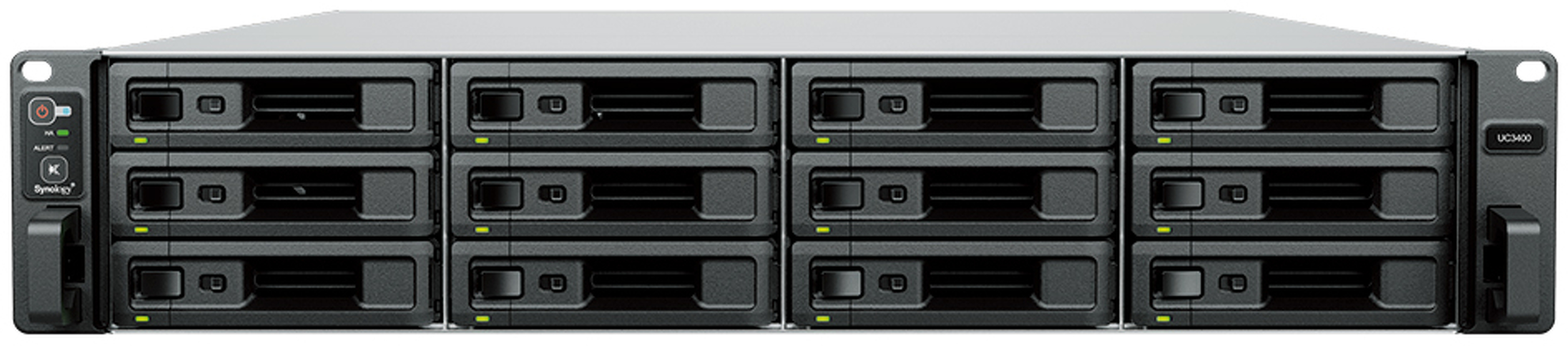 Zdjęcie produktu: Synology UC3400 12-zatokowa macierz SAN Xeon 8GB 10GbE RACK 2U Zdjęcie produktu: Synology UC3400 12-zatokowa macierz SAN Xeon 8GB 10GbE RACK 2U