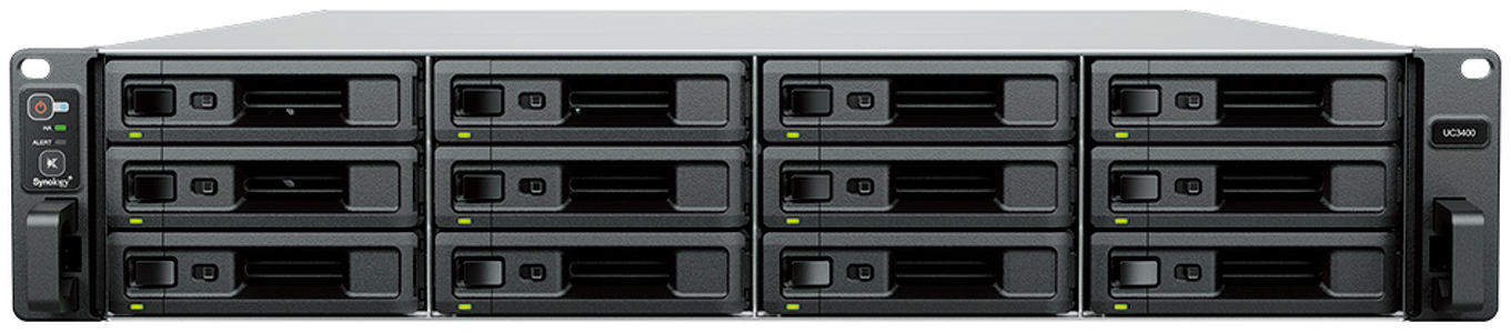 Miniatura produktu: Synology UC3400 12-zatokowa macierz SAN Intel Xeon 8GB 2x 1GbE 1x 10GbE RJ-45 Act-Act RP RACK 2U