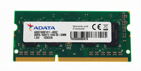 Miniatura produktu: Sodimm Adata DDR3L 1GB do Qnap 1600MHz ADDS1600X1G11-BSSZ Miniatura produktu: Sodimm Adata DDR3L 1GB do Qnap 1600MHz ADDS1600X1G11-BSSZ