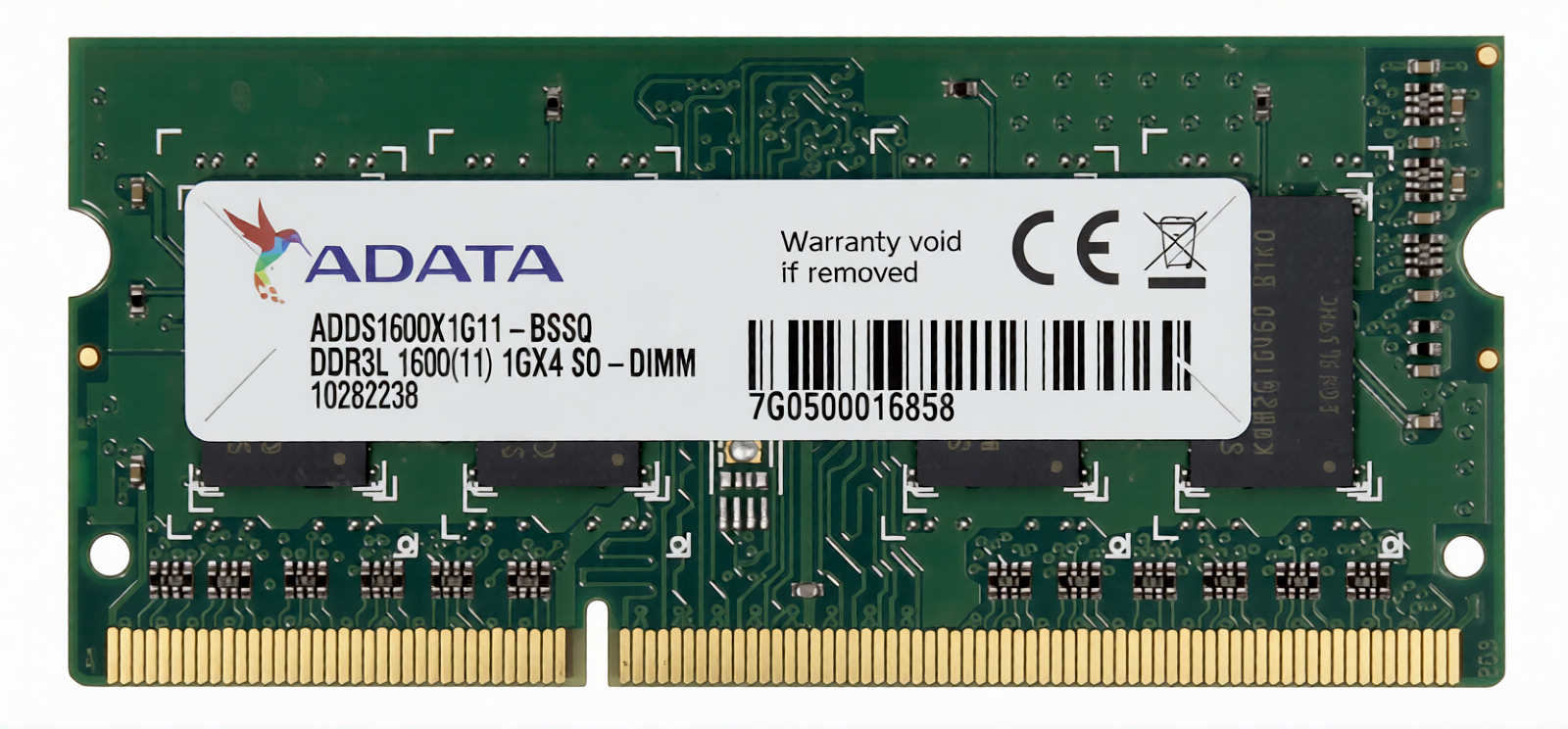 Pamięć RAM DDR3L 1GB SO-DIMM 1600MHz CL11 1.35V, ADDS1600X1G11-BSSX Pamięć RAM DDR3L 1GB SO-DIMM 1600MHz CL11 1.35V, ADDS1600X1G11-BSSX