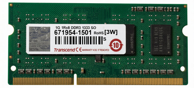 Miniatura produktu: Sodimm DDR3 1GB do Qnap 1333 Miniatura produktu: Sodimm DDR3 1GB do Qnap 1333