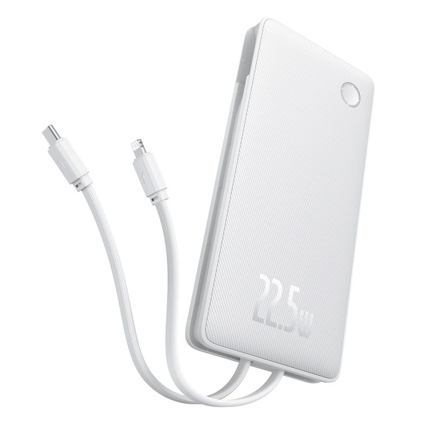 Zdjęcie produktu: Powerbank Baseus Airpow Lite 10000mAh 22,5W z kablami USB-C i Lightning