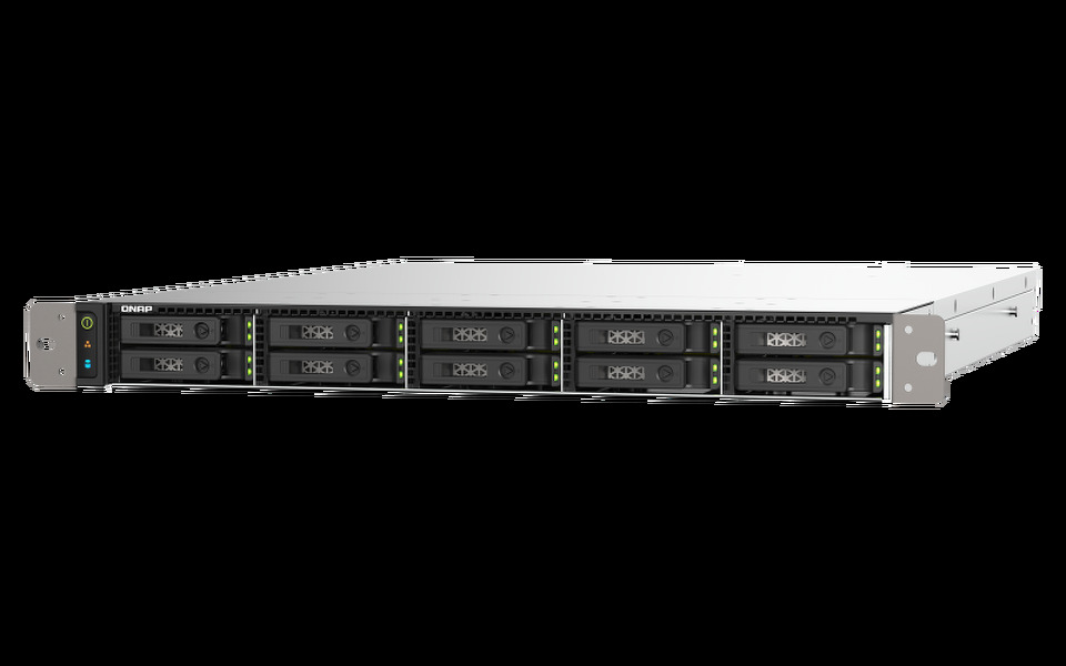 Zdjęcie produktu: Serwer QNAP TS-H1090FU-7302P-128G 12-bay AMD Epyc 128GB RAM 2x 25GbE SFP28